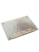 Hammered Challah Board With Gold Metal Plate | Challah Boards | Judaic